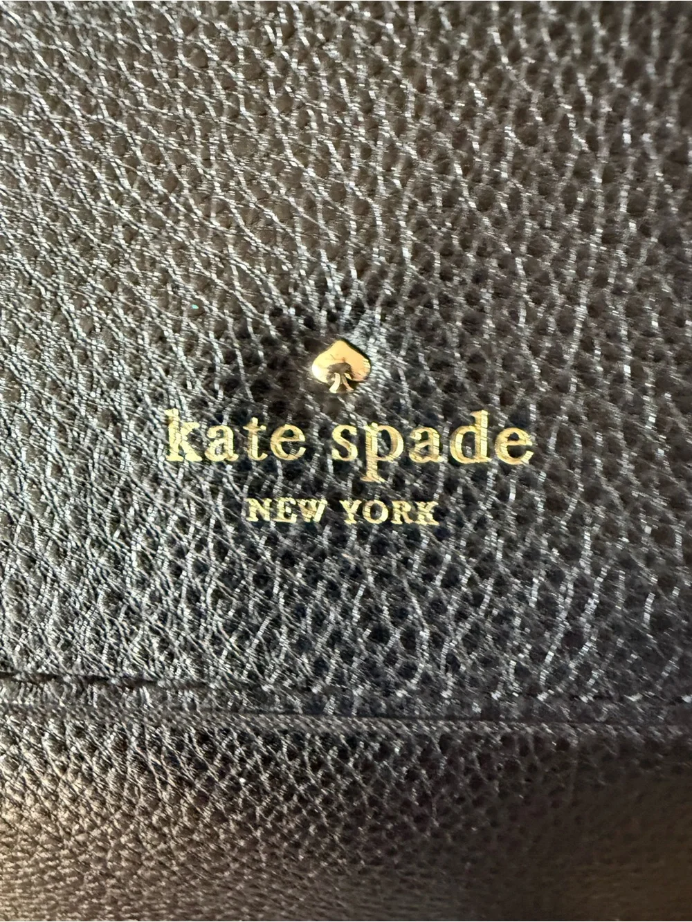 kate spade Black Pebbled Leather Shoulder / Crossbody Bag